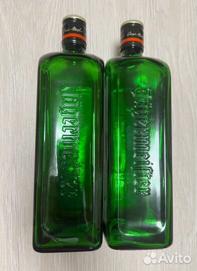 Пустые бутылки Jagermeister 1л