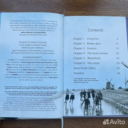 Книга об Анне Франк на английском языке