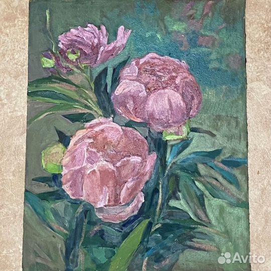 Картина Пионы цветы маслом