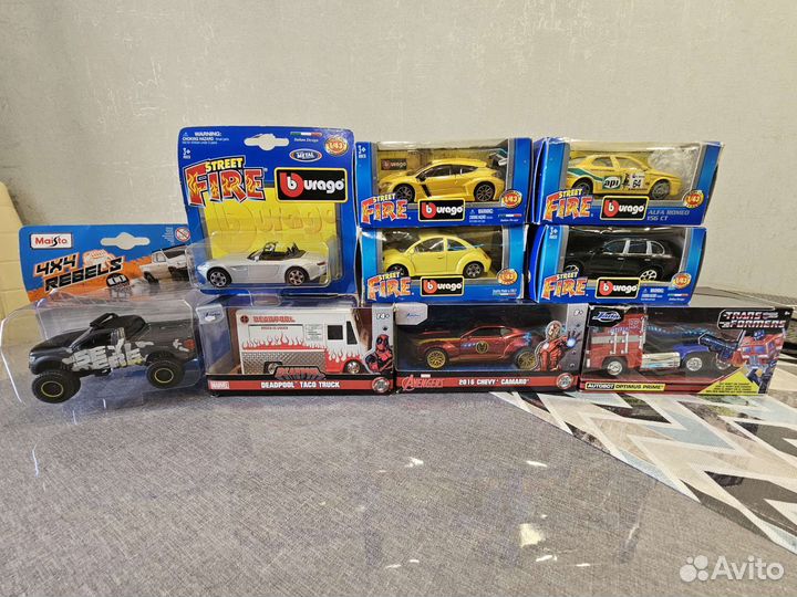 Модели Bburago, Jada, Maisto. 1:43- 1:32