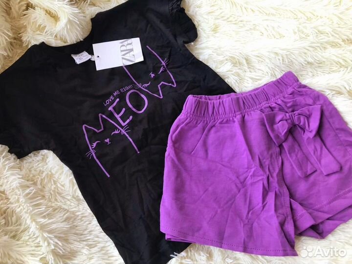 Костюм шорты и футболка