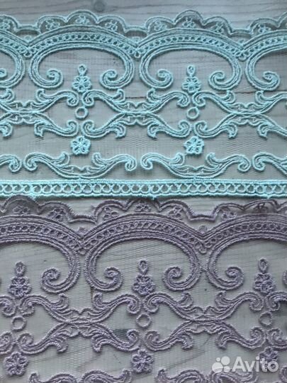 Кружево вышивка на сетке