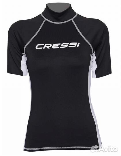 Женская лайкровая гидромайка с коротким рукавом Ra