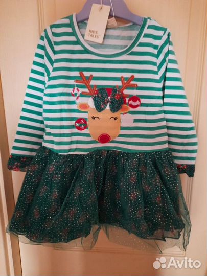 Платье для девочки новогоднее