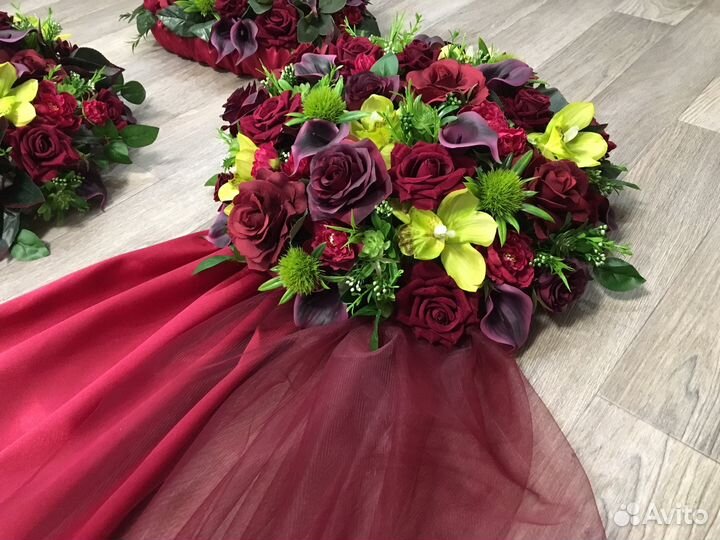 Кольца свадебные аренда, украшения на машины