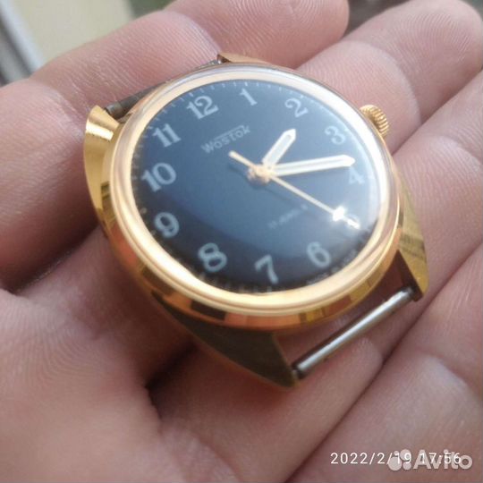 Часы СССР Восток Советские позолоченные