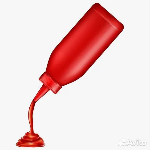 Емкость для соуса 700 мл. с крышкой красная