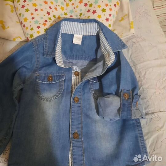 Джинсовая рубашка для мальчика