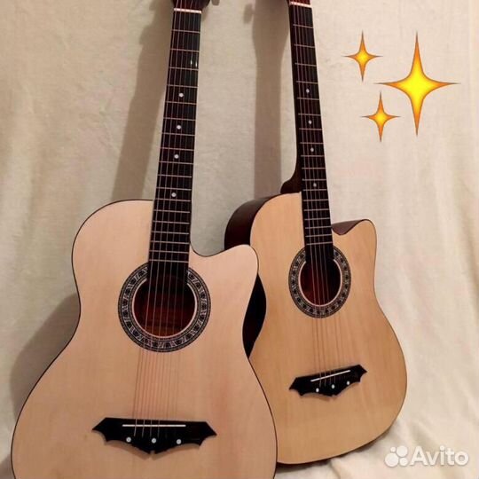 Гитара акустическая новая 6 струн металлических