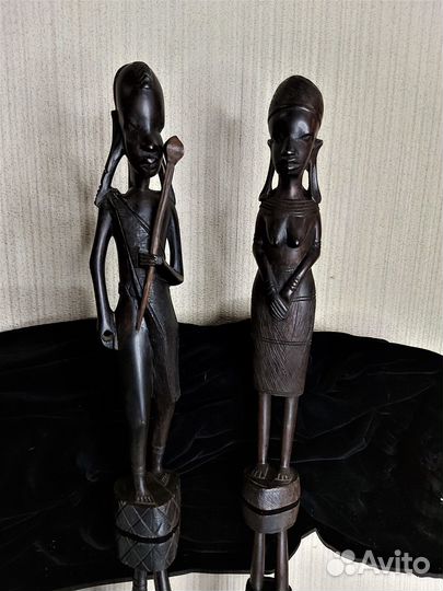 Статуэтки из чёрного дерева высота 33 см