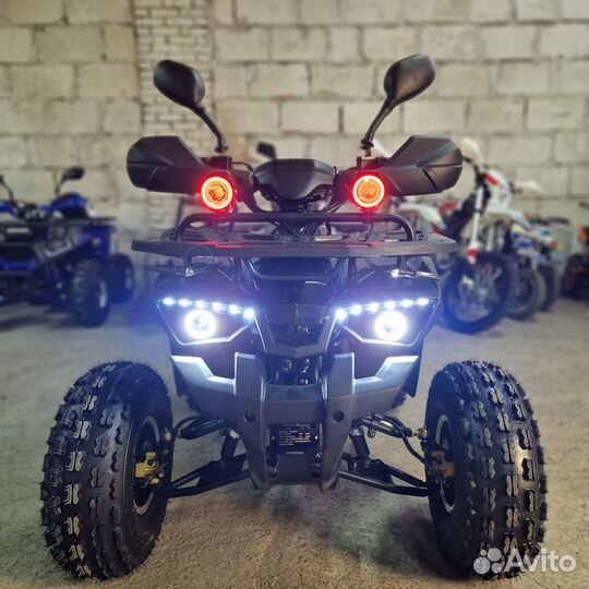 Квадроцикл Hummer 8 LUX Синий Камуфляж