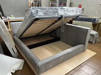 Кровать двухспальная мягкая в стиле лофт loft