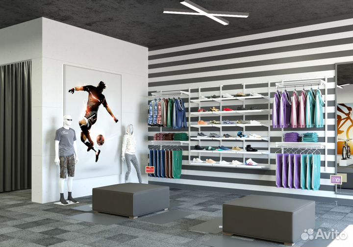 Настенные И торговые стеллажи