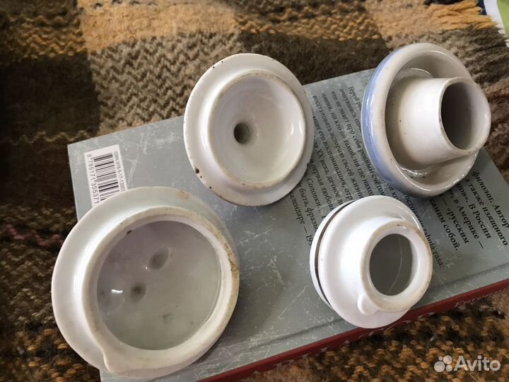 Крышки фарфор разные времен СССР