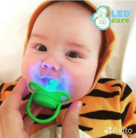 Пустышка антибактериальная светодиодная