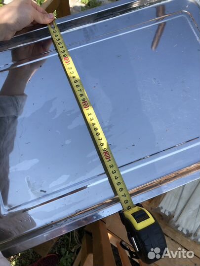 Поднос хромированный