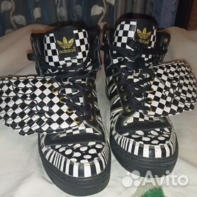 Adidas by jeremy scott 130mm clearance js high heel leather boots