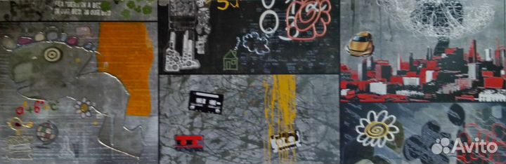 Панно настенное керамическое 1000х600х10 мм