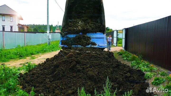 Плодородная земля, чернозем,торфогрунт с доставкой