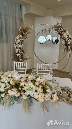 Цветы на свадебный стол