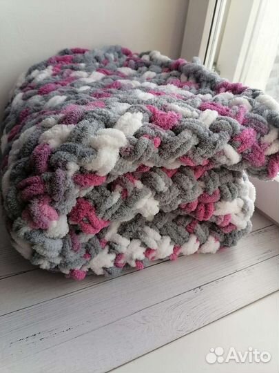 Вязаный плед