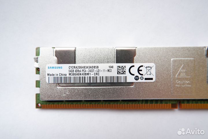 64Gb Серверная память ddr4 2400T LR HP 809085-091