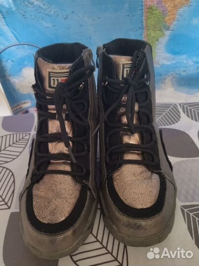 Ботинки зимние для девочки р. 38 бу