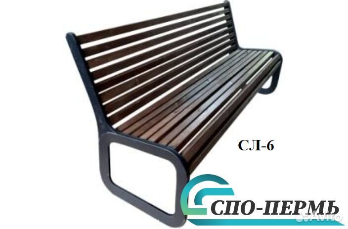 Скамейка парковая чугунная сл-6 (Скамейки / урны)
