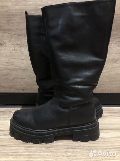 Сапоги зимние натуральная кожа размер 38