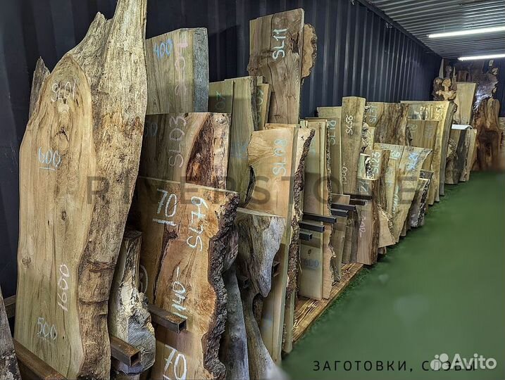 Раковина из речного, слэб, набор, донный