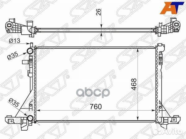 Радиатор Opel Movano 10- / Renault Master 10- O