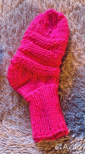 Вязанные носки ручной работы