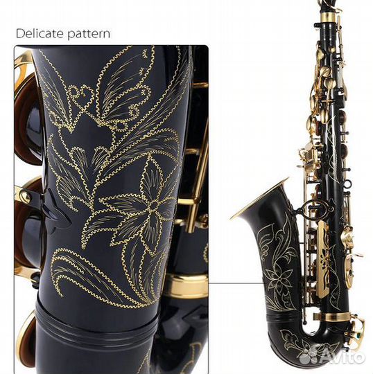 Саксофон альт, чёрный, новый