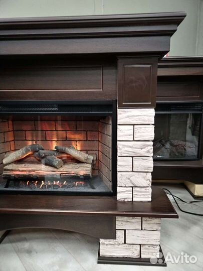 Камин электрический с угловым порталом