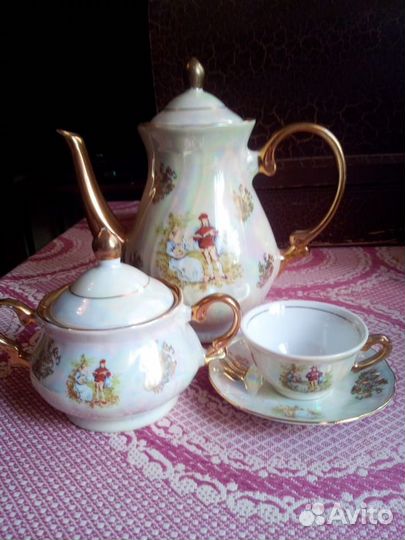 Югославский кофейный сервиз на 6 персон (Новый)