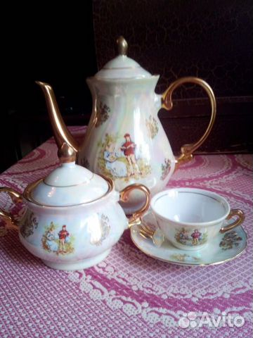 Югославский кофейный сервиз на 6 персон (Новый)