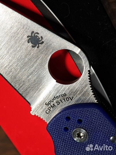 Spyderco Para 3, S110V, Blue G10 C223gpdbl, Оригин