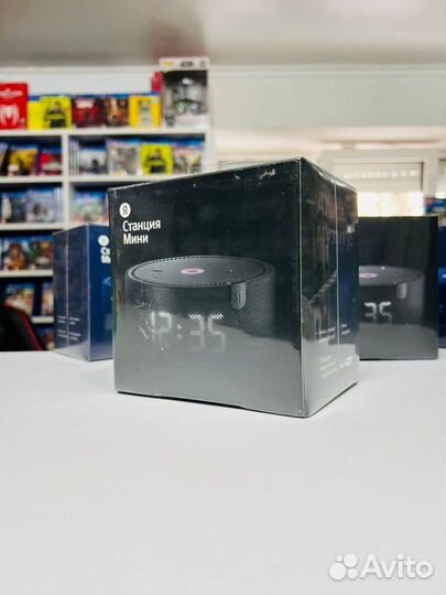 Яндекс станция Мини Черная с Часами