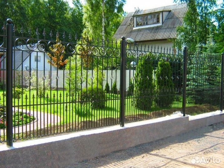 Кованный забор тпп KZ-54