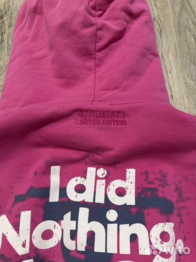 Vetements толстовка