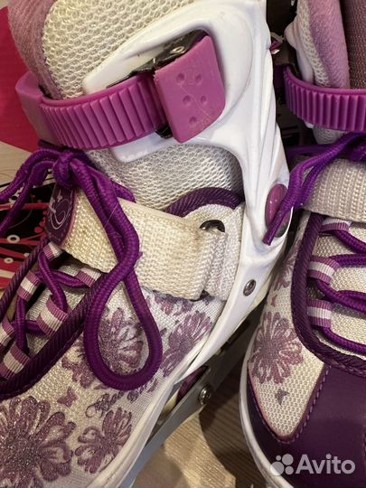 Роликовые коньки детские раздвижные 33 36