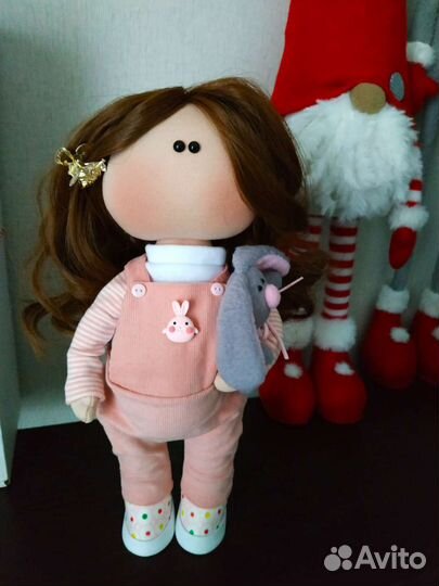 Интерьерная текстильная кукла ручной работы