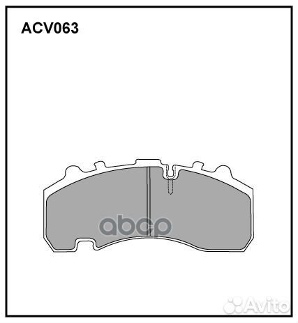 Колодки тормозные дисковые WVA (29167) HCV ACV0