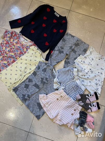 Одежда на девочку 2-4 года пакетом в тч reima, H&M
