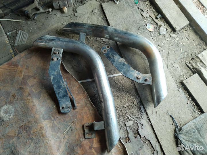 Защита заднего бампера Mitsubishi