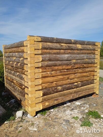 Сруб бани 6 на 4 и 5 на 3