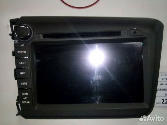 Штатная магнитолла Honda civic 4d c 2012 г