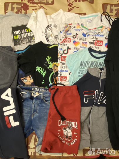 Вещи пакетом на мальчика 140, 146