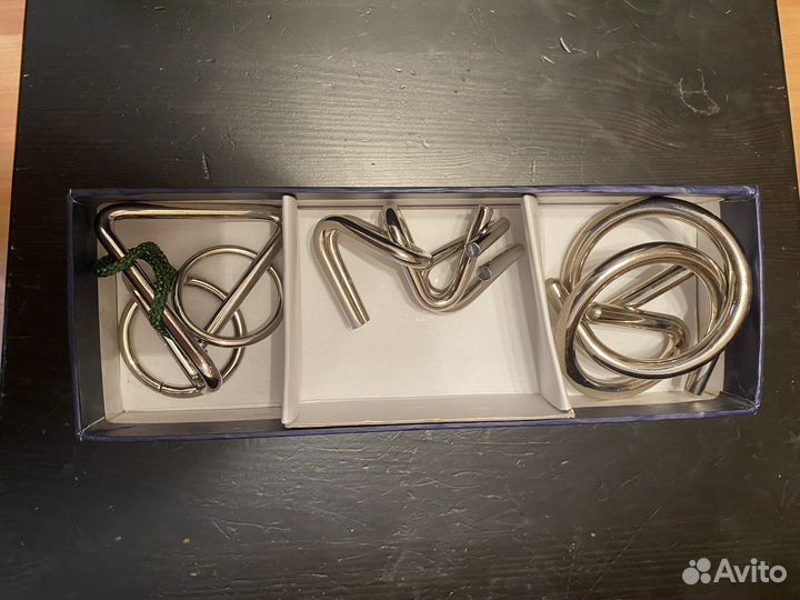 Металлическая головоломка набор 3 шт