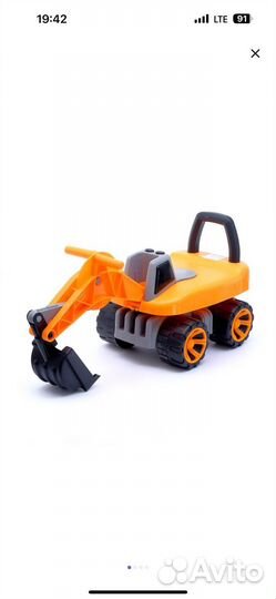 Машинка-каталка толокар экскаватор